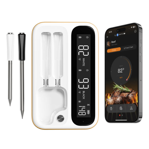 WiFi & Bluetooth Meat Thermometer INT-14-BW