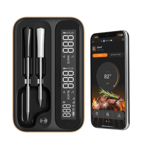 WiFi & Bluetooth Meat Thermometer INT-14-BW